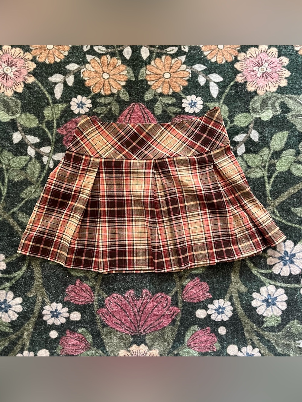 🍎 Neopolitan Plaid Mini Skirt 🍎